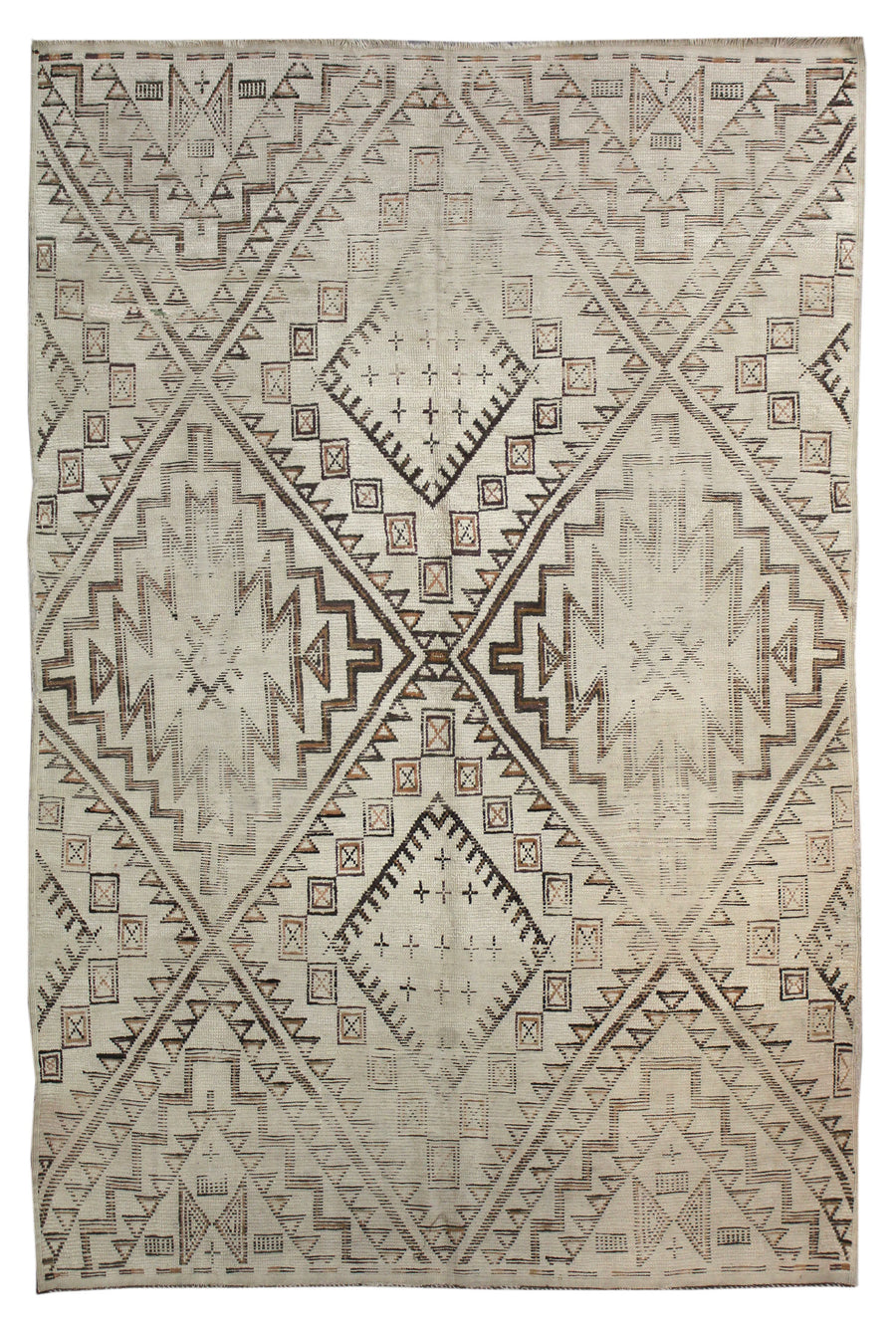 MOROCCAN HANDKNOTTED RUG, 61920