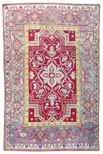 DOUBLE NICHE HANDKNOTTED RUG, J41706